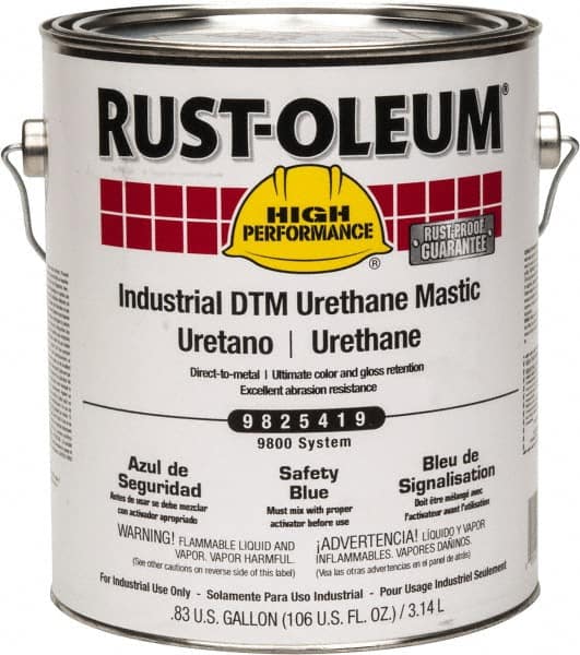 RUST-OLEUM 1 Gal Gloss Safety Blue Urethane Mastic