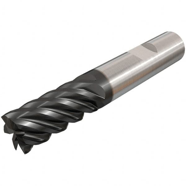 ISCAR 12mm, 25mm LOC, 12mm Shank Diam, 83mm OAL, 6 Flute, Solid Carbide Square End Mill