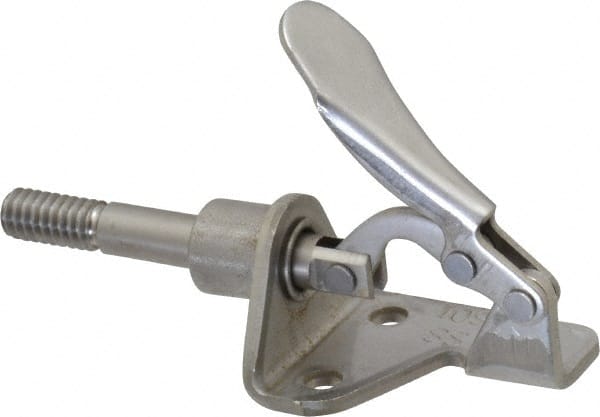 DE-STA-CO 100 Lb Load Capacity, Flanged Base, Stainless Steel, Standard Straight Line Action Clamp