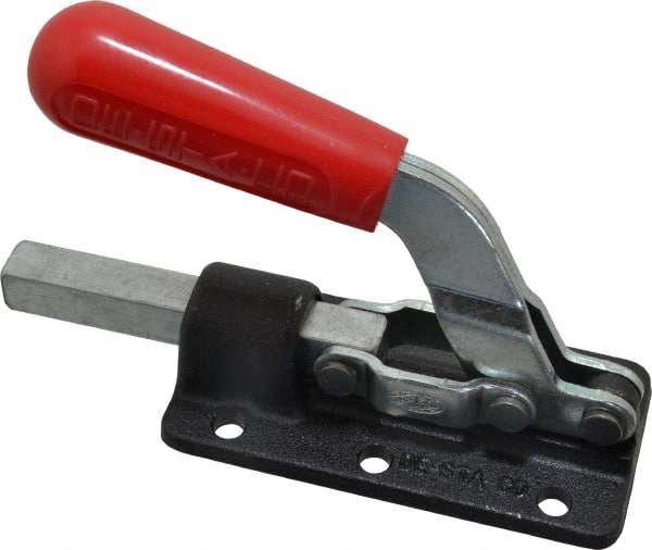 DE-STA-CO 800 Lb Load Capacity, Flanged Base, Carbon Steel, Standard Straight Line Action Clamp