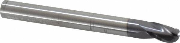 ROBBJACK 1/4 Diam, 5/16 LOC, 3 Flute Solid Carbide Ball End Mill