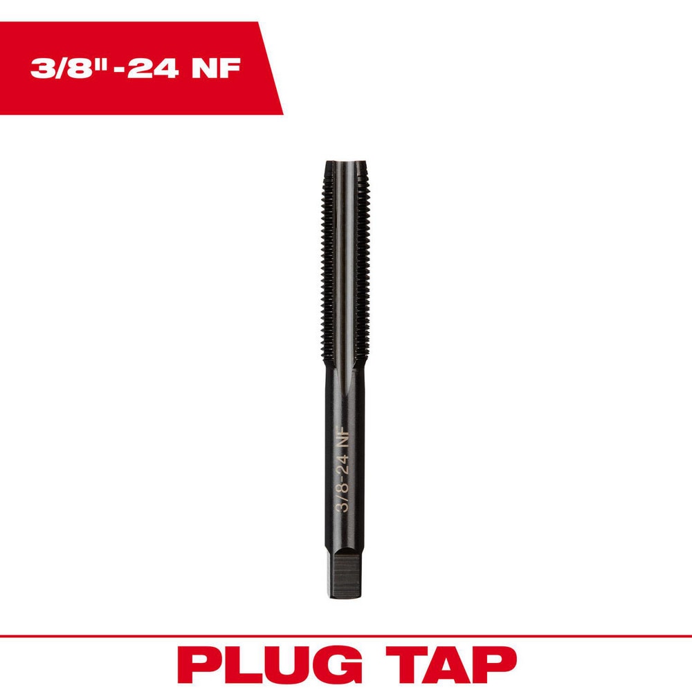 MILWAUKEE TOOL Straight Flute Taps; Tap Type: Straight Flute ; Thread Size (Inch): 3/824 ; Chamfer: Plug ; Material: HighCarbon Steel ; Coating/Finish: Black Oxide ; Thread Direction: Right Hand