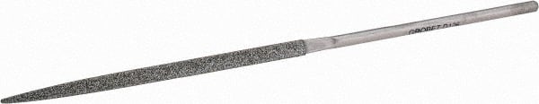 GROBET 51/2 OAL Coarse Three Square Needle Diamond File