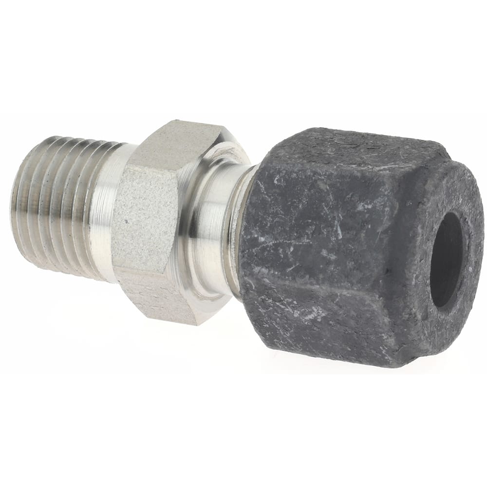 PARKER 1/4 Tube OD x 1/8 MPT Stainless Steel Compression Tube Male Connector
