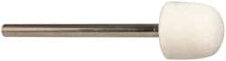 DIVINE BROTHERS 1/2 Diam 1/8 Shank Diam Hard Density Oval Shaped Mounted Bob