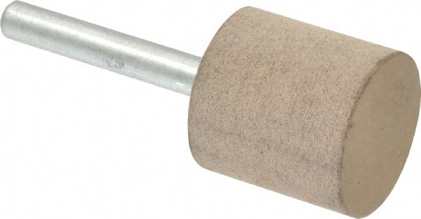 CRATEX 1 Head Diam x 1 Thickness, W220, Cylinder End, Aluminum Oxide Mounted Point