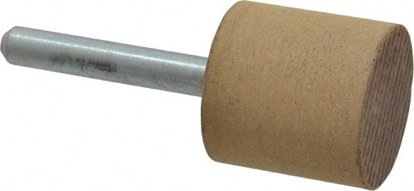 CRATEX 1 Head Diam x 1 Thickness, W220, Cylinder End, Aluminum Oxide Mounted Point