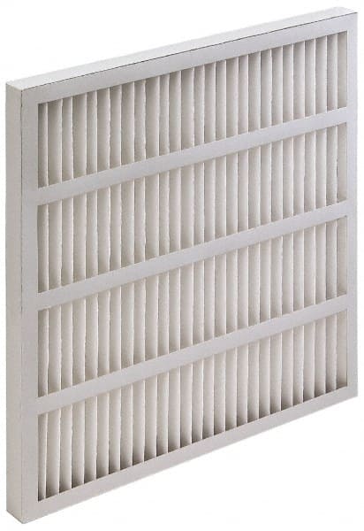 MSC INDUSTRIAL 25 x 25 x 2, MERV 8, 35 to 45% Efficiency, Wireless Pleated Air Filter