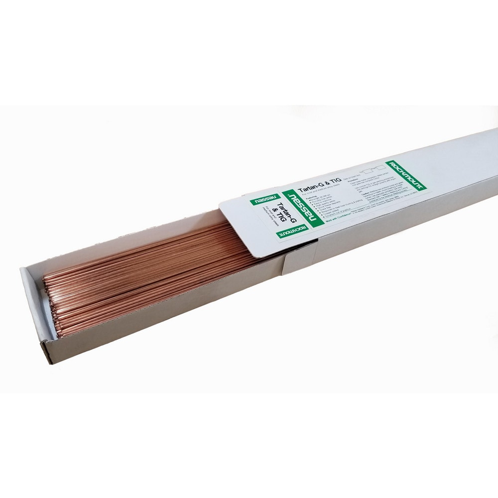 ROCKMOUNT RESEARCH AND ALLOYS TIG Welding & Brazing Rods; Diameter (Inch, Fraction): 1/8 ; Material: Steel Alloy ; Length (Inch): 36 ; Thoriated Tungsten: No ; UNSPSC Code: 23271700