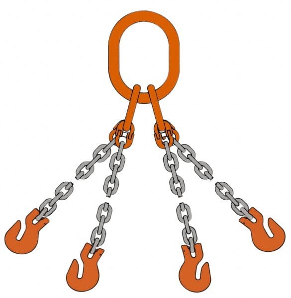 PEWAG 10 Long x 10 Wide, 39,000 Lb Basket Capacity, 39,000 Lb Vertical Capacity, Alloy Steel Web Sling