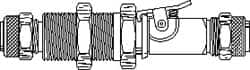 PARKER 1/4 Tube OD Stainless Steel Compression Tube Double End Shutoff Bulkhead Coupler