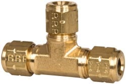 PARKER 1/4 Tube OD Brass Compression Tube Union Tee