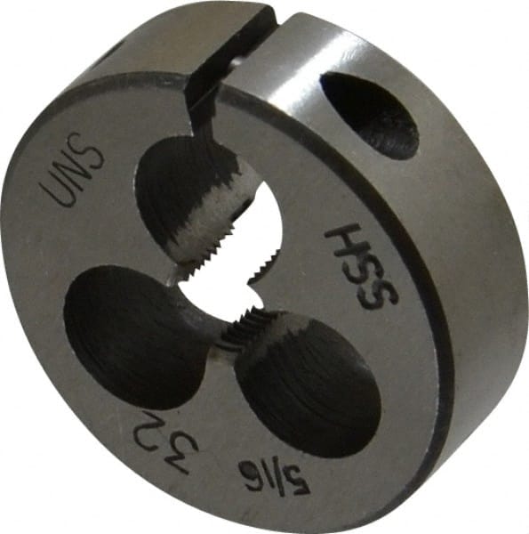 MSC INDUSTRIAL 5/1632 UNEF High Speed Steel Round Adjustable Die