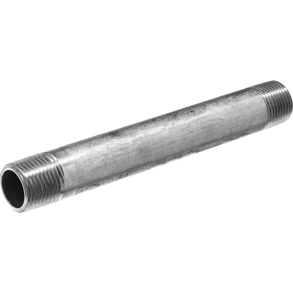 USA SEALING Stainless Steel Pipe Nipples & Pipe; Style: Threaded on Both Ends; Welded ; Pipe Size: 1.0000 in (Inch); Length (Inch): 2.00 ; Schedule: 40 ; Thread Standard: BSPT; NPT ; Maximum Working Pressure: 150.000