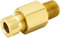 PARKER 5/8 Tube OD x 1/2 MPT Brass Compression Tube Male Connector