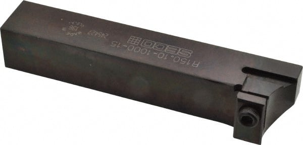 SECO Tool Block Style 150.10, 1 Blade Height, 6.031 OAL, Indexable Cutoff Blade Tool Block