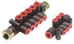 SMC PNEUMATICS 5/16 Inlet, 5/32 Outlet Manifold