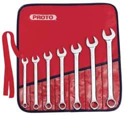PROTO 7 Pc, 3/8 3/4, Combination Wrench Set