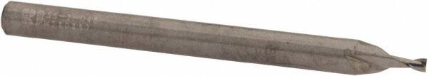 ROBBJACK 0.048, 0.072 LOC, 1/8 Shank Diam, 11/2 OAL, 2 Flute, Solid Carbide Square End Mill