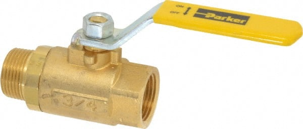 PARKER 3/4 Pipe, Brass Standard Ball Valve