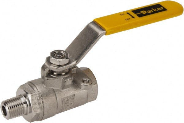 PARKER 1/4 Pipe, Full Port, Stainless Steel Standard Ball Valve