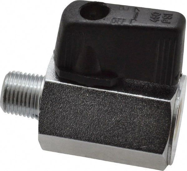 MSC INDUSTRIAL 1/8 Pipe, Brass Miniature Ball Valve