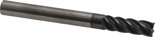 ACCUPRO 1/4, 3/4 LOC, 1/4 Shank Diam, 21/2 OAL, 5 Flute, Solid Carbide Square End Mill