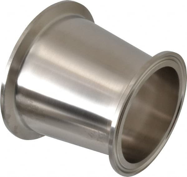 VNE 3 x 21/2 Clamp Style Sanitary Stainless Steel Pipe Concentric Reducer