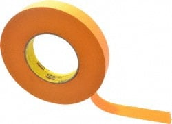 3M MMM 1 Wide x 180 Long x 9.5 mil Orange Paper Masking Tape