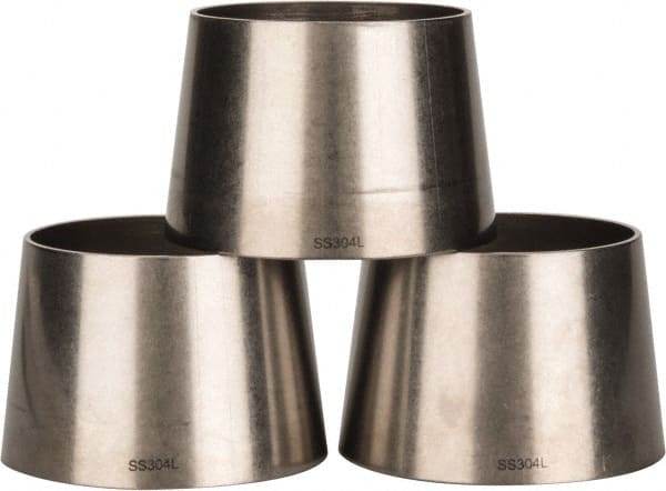 VNE 3 x 21/2 Unpolished Style Sanitary Stainless Steel Pipe Concentric Reducer