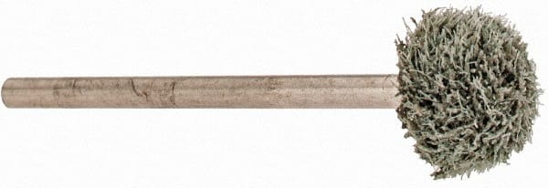 GRIER ABRASIVES 3/8 Head Diam x 3/8 Thickness, B122, Ball End, Aluminum Oxide Mounted Point