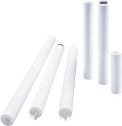 PARKER 21/2 OD, 75&micro;, Polyolefin Thermal Bonded Cartridge Filter