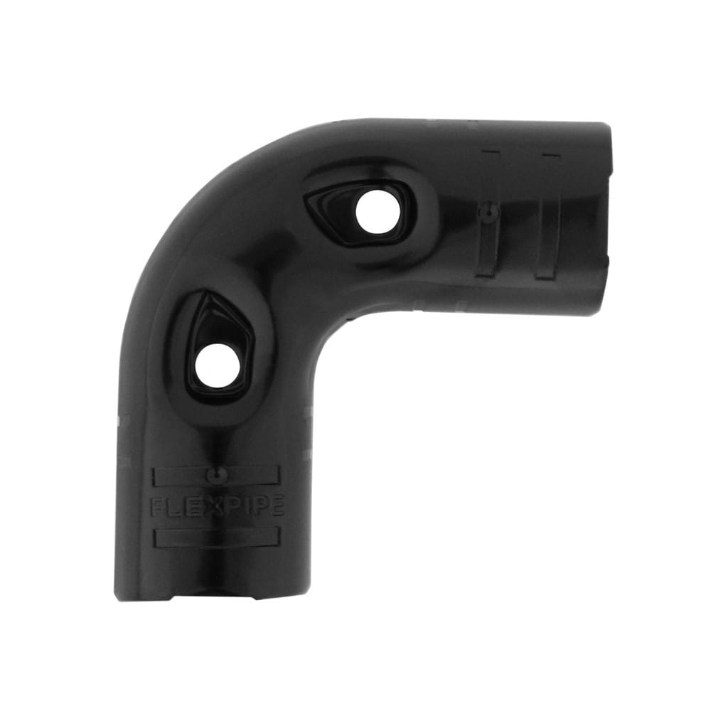 FLEXPIPE Framing Pipe Fittings & Connectors; Product Type: Round Joint ; Material: Steel ; Compatible Pipe Shape: Round ; Coating/Finish: Black ; ESD: No