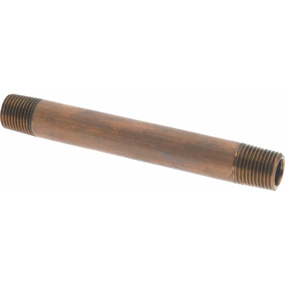 MERIT BRASS 3 Long, 1/8 Pipe Threaded Brass Pipe Nipple