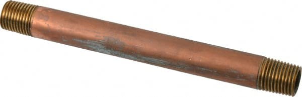 MERIT BRASS 5 Long, 1/4 Pipe Threaded Brass Pipe Nipple