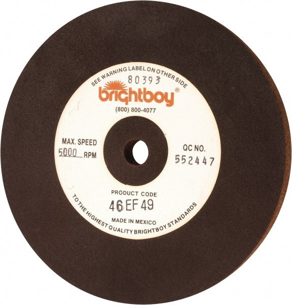 CRATEX 6 Diam x 1/2 Hole x 1/2 Thick, 46 Grit Surface Grinding Wheel