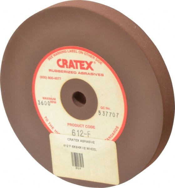 CRATEX 6 Diam x 1/2 Hole x 3/4 Thick, Surface Grinding Wheel