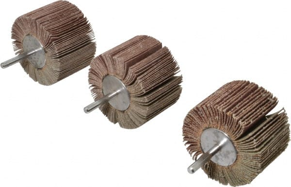 MSC INDUSTRIAL 3 Piece Abrasive Flap Sanding Wheel Kit