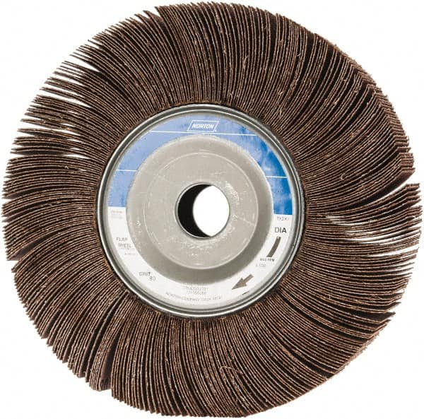 NORTON 8 x 2 80 Grit Aluminum Oxide Unmounted Flap Wheel
