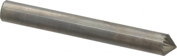 SGS PRO 1/4 Cut Diam, 1/4 Shank Diam, 90&deg; Carbide Single Cut Cone Burr
