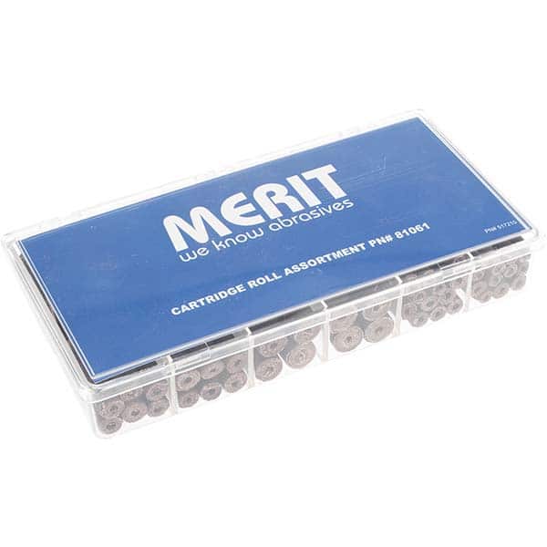 MERIT ABRASIVES 120 Piece Aluminum Oxide Cartridge Roll Set