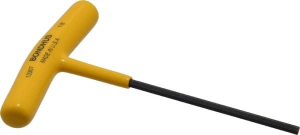 BONDHUS 1/8 Hex, THandle Cushion Grip, Hex Key