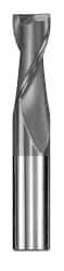 SGS 21/64, 1 LOC, 3/8 Shank Diam, 21/2 OAL, 2 Flute, Solid Carbide Square End Mill