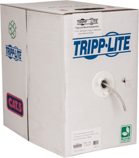 Tripp Lite 1000ft Cat5 / Cat5e 350MHz Bulk StrandedCore PVC Cable Gray 1000021