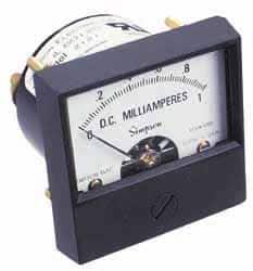 SIMPSON ELECTRIC Analog, DC Voltmeter, Panel Meter