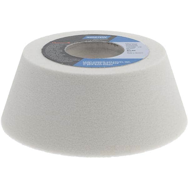 NORTON 4 Diam, 11/4 Hole Size, 11/2 Overall Thickness, 80 Grit, Type 11 Tool & Cutter Grinding Wheel