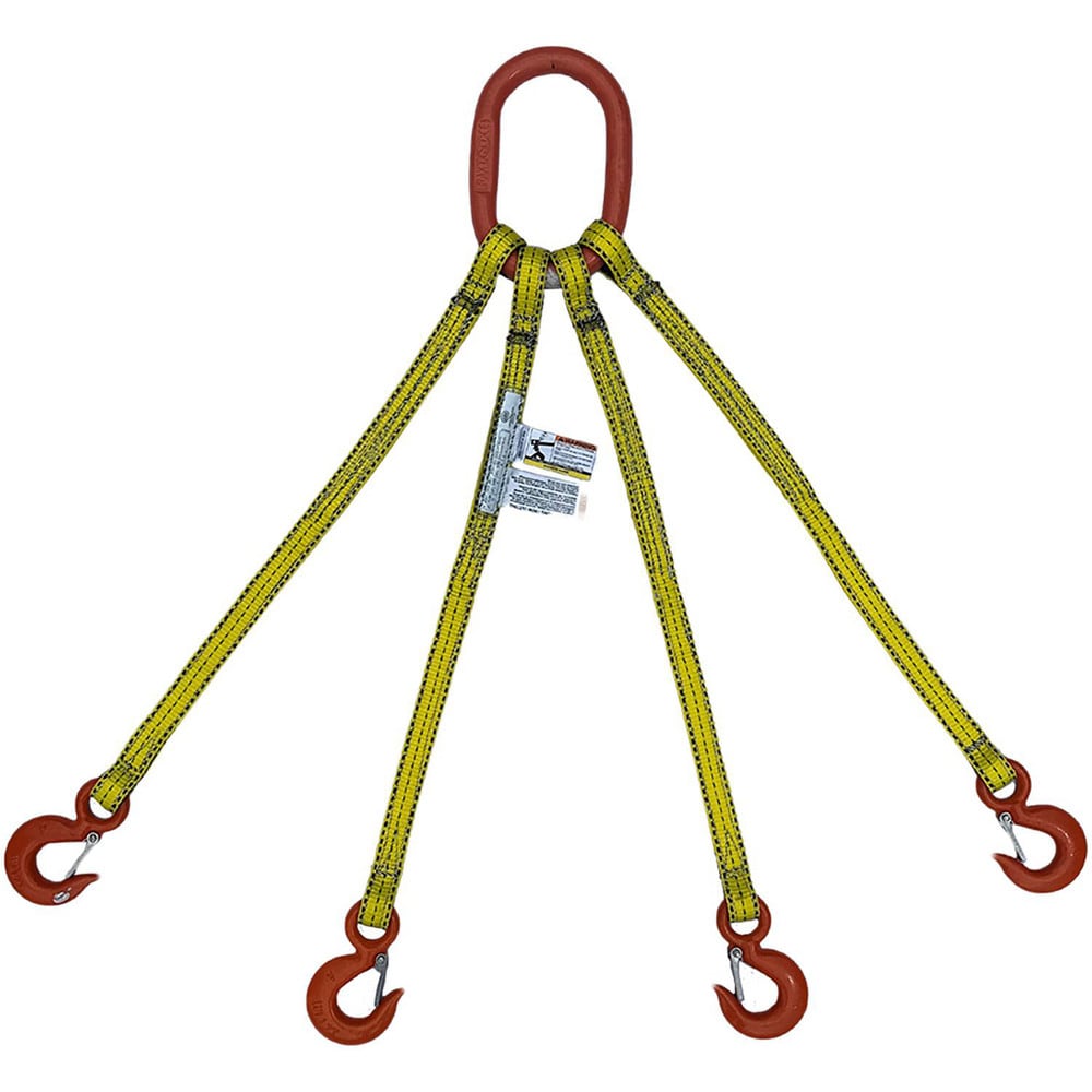 LIFTEX Web Slings; Sling Type: Bridle, Type 10 ; Sling Material: Nylon ; Sling Length (Feet): 12 ; Sling Width (Inch): 2 ; Number of Legs: 4 ; Leg Length (Inch): 12