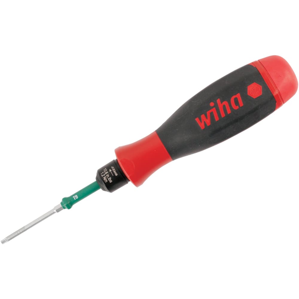 WIHA Torque Limiting Screwdrivers; Type: EasyTorque SoftFinish Toque Screwriver ; Tip Type: Torx ; Minimum Torque (Nm): 0.600 ; Maximum Torque (In/Lb.): 5.30 ; Drive Size: 5/32 (Inch); Torque Adjustability: PreSet