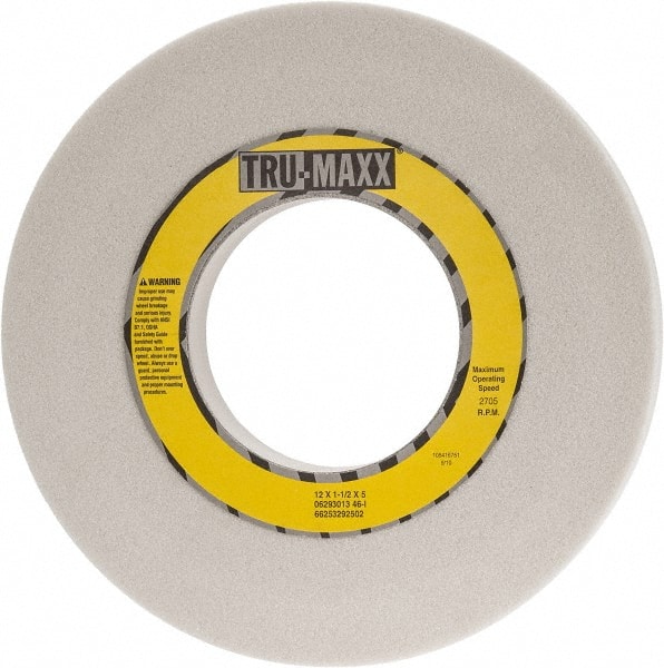 TRU-MAXX 12 Diam x 5 Hole x 11/2 Thick, I Hardness, 46 Grit Surface Grinding Wheel