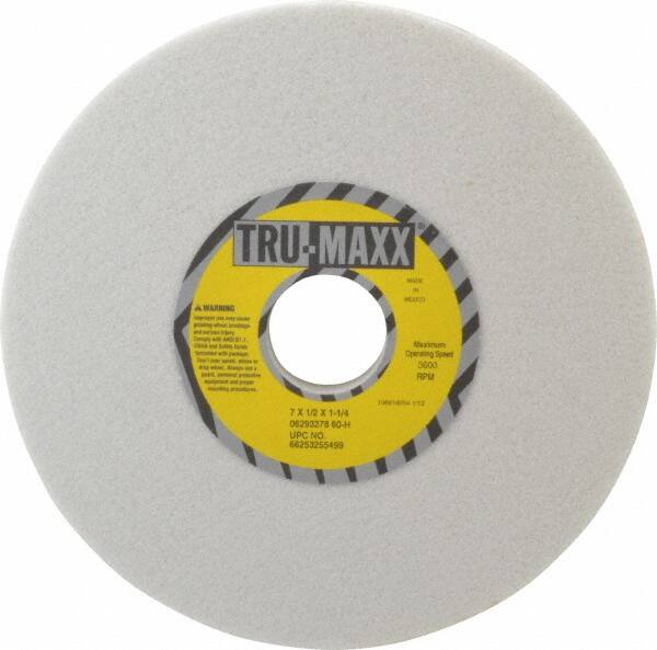 TRU-MAXX 7 Diam x 11/4 Hole x 1/2 Thick, H Hardness, 60 Grit Surface Grinding Wheel